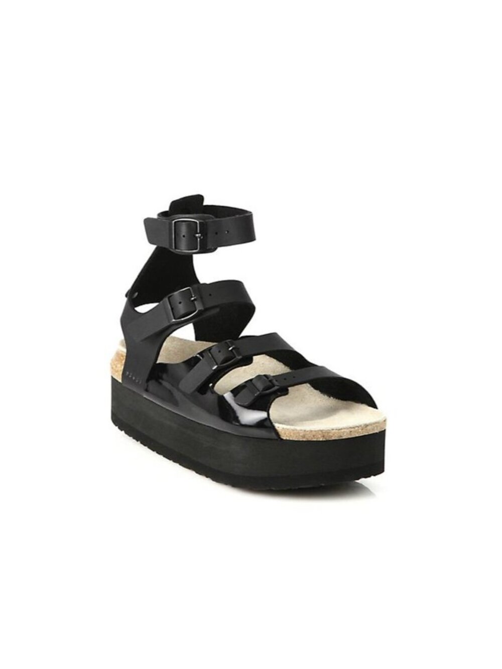 SACAI Luck Multi-Strap Caged Platform Sanadal Sz 38 7.5-8 Black Japan Streetwear